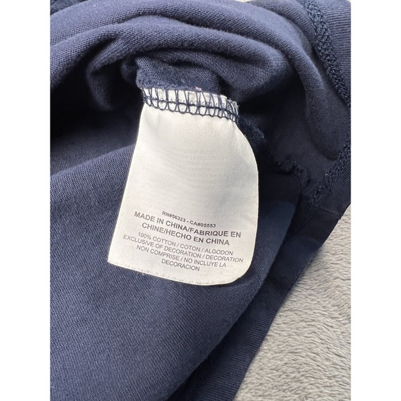 Air Jordan Shirt Men's Large Navy Graphic Logo 1992 Long Sleeve Pullover - Picture 7 of 9